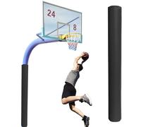 Basketball Pole Padding Wrap 3 inch 3.5 inch 4.5 inch 5.5 inch, Round Basement Pole Cover for Metal Poles Decor, Foam Garage Pole Padding(Black,140mm/5.5inch)