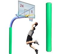 Basketball Pole Padding Wrap 3 inch 3.5 inch 4.5 inch 5.5 inch, Round Basement Pole Cover for Metal Poles Decor, Foam Garage Pole Padding(Green,140mm/5.5inch)