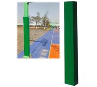 Basketball Pole Pads - 4-Sided Impact-Resistant Foam Protection for Outdoor Goals, Utility Poles & Gyms, 6.6FT Square Post Sleeve