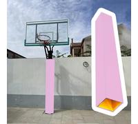 Basketball Pole Protector Padding - Collision-proof PU Foam Wrap for Square Poles, 9.5'x9.5', Fits 6'x6' and 4'x4' with Magic Tape, Ideal for Safety