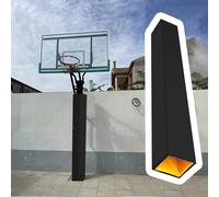 Basketball Pole Protector Padding - Collision-proof PU Foam Wrap for Square Poles, 9.5'x9.5', Fits 6'x6' and 4'x4' with Magic Tape, Ideal for Safety