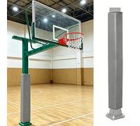 Basketball Poles Pad, Basketball Pole Pad Multicolor 4ft All-Weather for 2-13in Square Poles1pcs(Red,10"x10"(25x25cm))