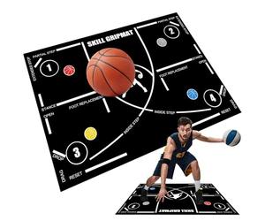 Basketball Practice Mat - Portable Non-Slip Blanket Silent Training Equipment Auxiliary Accessories Durable Sports Mat | For Adults Teens Home