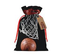 Basketball Print Drawstring Bags Burlap Gifts Bag With Drawstring Gift Bags For Wedding/Party/Festival/Storage