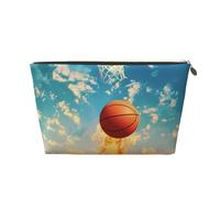Basketball Printed Travel Toiletry Bag - Handbag Organizer, Purse Organiser Insert Handbag,Inner Storage Bag in Bag with Zipper Bag