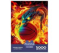 Basketball Puzzles 1000 Pieces Age 12+ for Adults Animal with Extra Fun Challenges Colourful Home Decoration 100% Recycled Cardboard 38x26cm/1000pcs