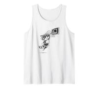 Basketball Raccoon Slam Dunk with Sunglasses Tank Top
