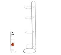 Basketball Rack, 36 inch 4 Layer Basketball Holder, Heavy Duty Carbon Steel Ball Storage, Freestanding Multi-purpose Vertical Ball Rack for Home