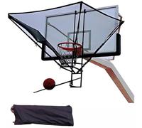 Basketball Return Shooting Practice Attachment Rebounder Net Training Equipment, 180° Rotating For Hoop With Bag For Storage, For Ball Shot Trainer