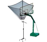 Basketball Return System Indoor Training Shot Returner, Rocker Arm Lifting Basketball Shot Return NET, Portable Rebounder System With Wheels