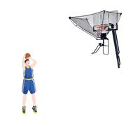 Basketball Return with 180° Rotating Chute 2 Rebound Nets Automatic Shot Return Net Suitable for Indoor and Outdoor Use