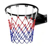 Basketball Rim,Basketball Hoop Indoor Outdoor - Wall Mounted Solid Ring with Net for Room, Office, Pool - Perfect for Kids and Adults - Ideal Basketball Toys