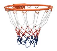 Basketball Ring Steel Basketball Net Hoop Rim Black/Orange Ø 39/45 cm vidaXL