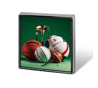 Basketball Rugby Baseball Golf Brooch Pins Lapel Pins for Men Women Badge Button Cover Decorative Jewelry Charms for Hats Bags Backpacks Suits Shirts Scarves Clothing Accessories Banquet Wedding Gift