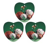 Basketball Rugby Baseball Golf Car Air Freshener, 3 Pcs Love form Hanging Air Freshener Cards, Long Lasting Fragrance Scented Cards for Car, Home, Office White-style