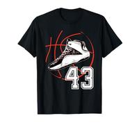 Basketball Shoes 43rd Birthday Party Gift 43 Sports Lover T-Shirt