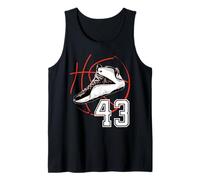 Basketball Shoes 43rd Birthday Party Gift 43 Sports Lover Tank Top