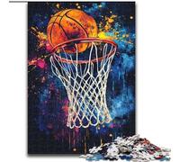 Basketball Shooting 1000 Pieces Jigsaw Puzzles for Adults And Teens, Stress Reliever Staycation Kill Time Enhance Love between Couples (50x75cm)