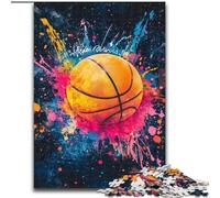 Basketball Shooting Jigsaws 1000 Pieces for Adults, Suitable for Ages 14 And Up Wall Decoration Christmas Birthday Gift (26x38cm)