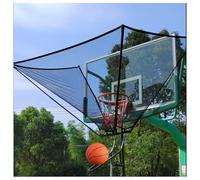 Basketball Shooting Machine with 180° Rotating Chute 2 Rebound Nets Basketball Shot Return Net Apparatus for Continuous Solo Shooting Practice