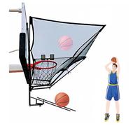 Basketball Shooting Machine with 180° Rotating Chute 2 Rebound Nets Basketball Shot Returner Suitable for Indoor and Outdoor Use