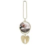 Basketball Shot Car Hanging Ornament Rear View Mirror Pendant Lucky Presents Hanging Ornament Funny Car Pendant for Office Auto Home Decoration Golden-style