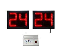Basketball Shot Clock, 2 Pack 14/24 Seconds Countdown Timer, Portable Shot Clock with Buzzer Console Control for Basketball Football Tennis