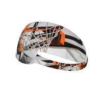 Basketball Shot Print Sports Headbands For Men Women, Moisture Wicking Sweat Band Elastic Wide Hair Bands,For Running, Cycling, Basketball, Gym Exercise, Football