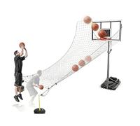 Basketball Shot Return System with 180° Rotation for Consistent Ball Return to Shooter