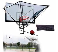 Basketball Shot Returner Hang Rebounder Net Return Attachment,180° Rotating For Basketball Goal Free-Throw Practice,Easy Setup