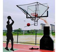 Basketball Shot Returner, Hang Rebounder Net Return Attachment, Large With 180° Rotating Chute, Basketball Shooting Practice Net