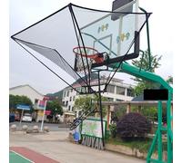 Basketball Shot Trainer Rebounder with Net Return System, Rotating Track for Indoor & Outdoor Efficient Training, Convenient Storage