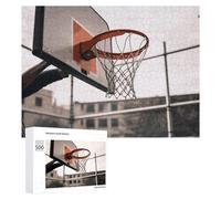 Basketball Shot Wooden Puzzles for Adults 500 PCS Unique Shape Puzzles Wall Art Home Decor for Puzzle Lovers, Family, Friend Creative Gift Toys
