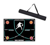 Basketball Skills Development Mat for Enhanced Footwork, Blue Line