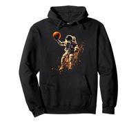 Basketball Slam Basketball Hoop Astronaut Basketball Lover Pullover Hoodie