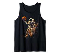 Basketball Slam Basketball Hoop Astronaut Basketball Lover Tank Top