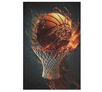 Basketball Sport 1000 Piece Wooden Jigsaw Puzzle- Brain Teaser Game for Adults & Children Educational Activities Jigsaws Puzzles 78×53cm