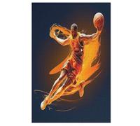 Basketball Sport 1000 Pieces Wooden Jigsaw Puzzle for Adults Puzzles Brain Exercise Challenge High Difficulty Game for Kids 78×53cm