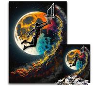 Basketball Sport Colorful 1000-Piece Jigsaw Puzzle Wooden Jigsaw Brain Challenge Game for Teenagers & Family Interaction 50x75CM/19.68x29.52inch