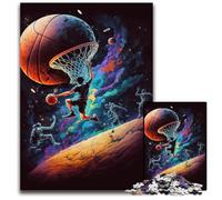 Basketball Sport Colorful Jigsaws 1000 Pieces for Adults Puzzles for Adults Birthday Gift Idea, Challenging Brain Teaser Game 50x75CM/19.68x29.52inch