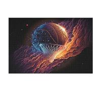 Basketball Sport Jigsaw Puzzles for Adults 1000 Pieces Puzzle Brain Teaser And Children Premium Quality Wooden (75×50cm)