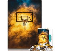 Basketball Sports 1000 Piece Jigsaw Puzzles for Teenagers,Family Game Stress Reliever Difficult Challenge Artists Collection,Fine Art (75x50cm)