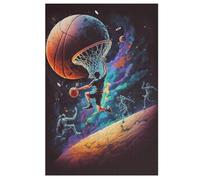 Basketball Sports Colorful Jigsaw Wooden Puzzles for Adults 1000 Piece Puzzle Challenging Game Toys Birthday Gift for Adults Kids Boys Girls (78×53cm)