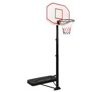 Basketball Stand 258-363cm Polyethene Basketball Hoop Stand Black/White vidaXL