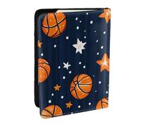 Basketball Star Printed Passport Holder,Travel Pu Leather Passport Cover Case Organiser for Men Women,6.5 Inch