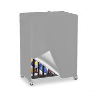 Basketball Storage Rack Cover with Waterproof Oxford Fabric and Ventilation to Keep Sports Gear Protected from Dust and Moisture (Gray)