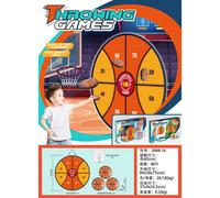 (Basketball target + 3 basketball darts) Indoor golf toy Velcro football light flying dart interactive toy