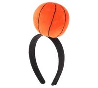 Basketball Themed Headband for Game Day, Sporty Hair Accessory | Orange Plastic and Cloth Design, Keeps Hair in Place, Team Parties, Sports Photos, Youth Supporters