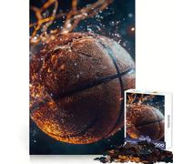 Basketball Through Net Sparks 1000 Pieces Jigsaws Adults Puzzles Mind Recall Gentle Pastime Firm Interlock Birthday Gift (38x26cm)