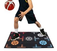 Basketball Trainer Mat, Multi-sport Footwork Trainer for Soccer & Basketball, Non-slip Skill Practice Mat for Kids and Adults